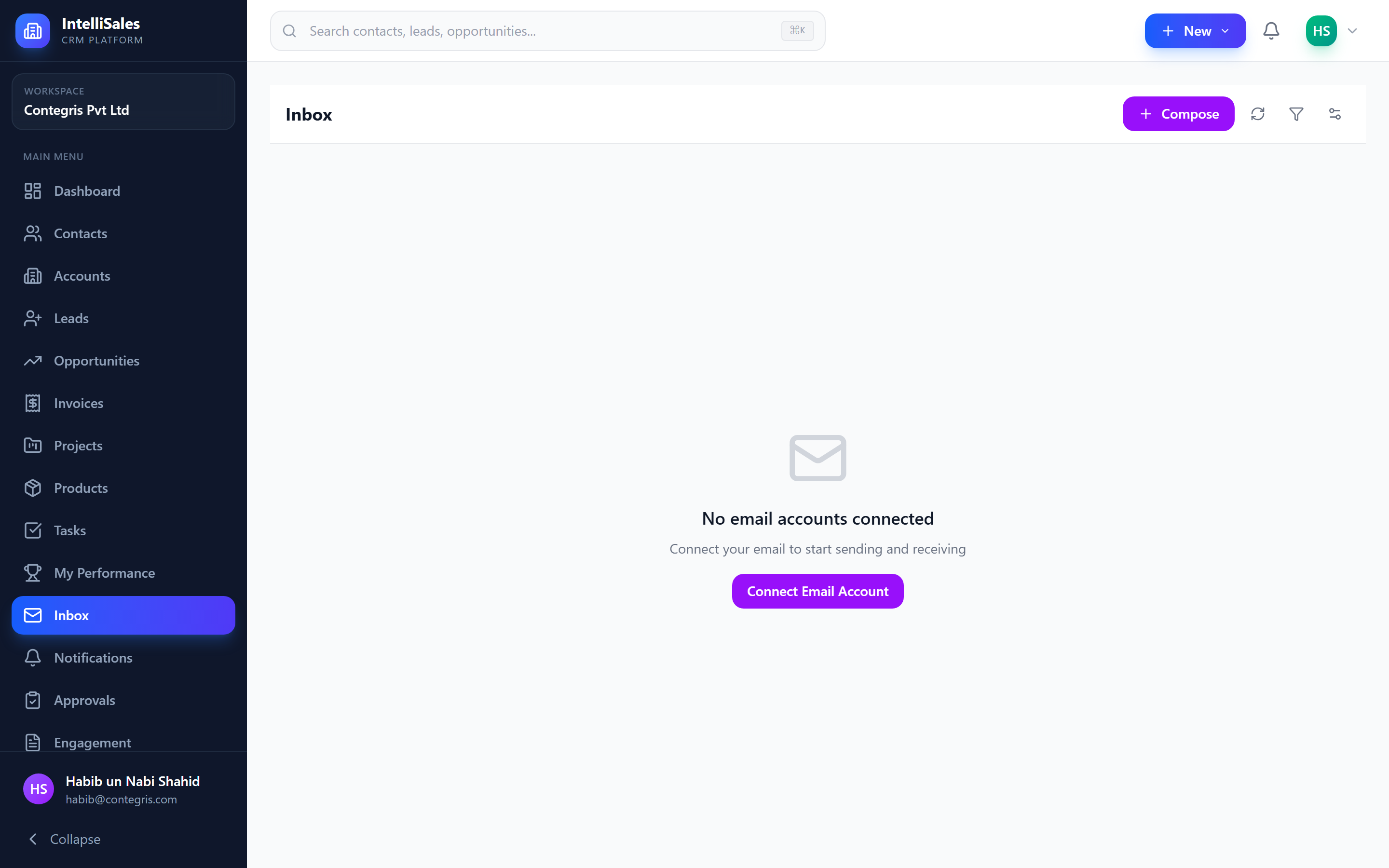 Screenshot: Email inbox showing list of emails with sender, subject, and date